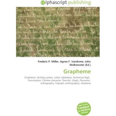 Thumbnail - Grapheme, Fachbücher von Frederic P. Miller, John McBrewster, Agnes F. Vandome