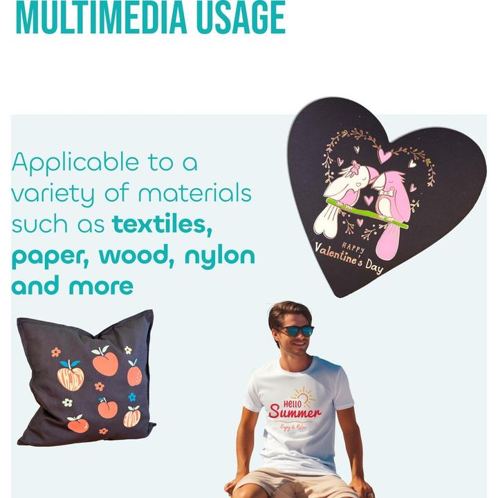 Produktbild Poli-tape Aufbügelfolie Sommer A4, mehrfarbig, 5 Stück (140 g/m², 5x)