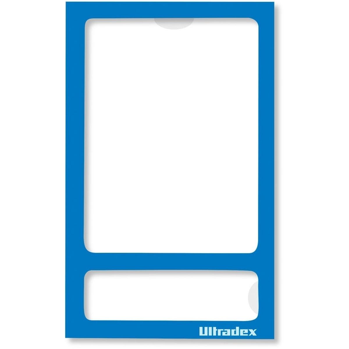 Ultradex, Bilderrahmen, Fototasche magnetisch ohne Rückwand 70x113mm blau VE=5 Stück (60 x 80 cm)