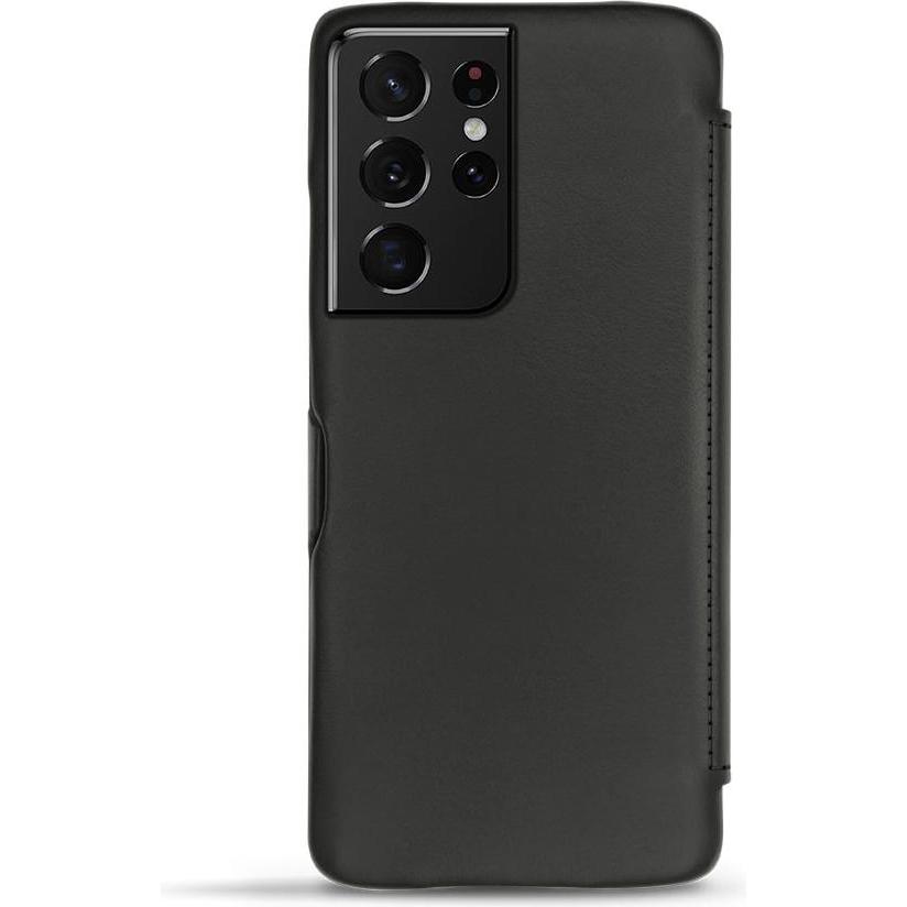 Thumbnail - Noreve Lederschutzhülle horizontal (Samsung Galaxy S21 Ultra), Smartphone Hülle, Schwarz
