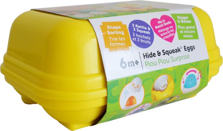 Actual product image Tomy Squeak eggs in box