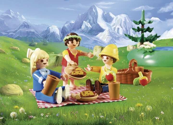 Immagine prodotto Playmobil Al lago dei cristalli con Heidi, Peter e Clara (70254, Playmobil Heidi)