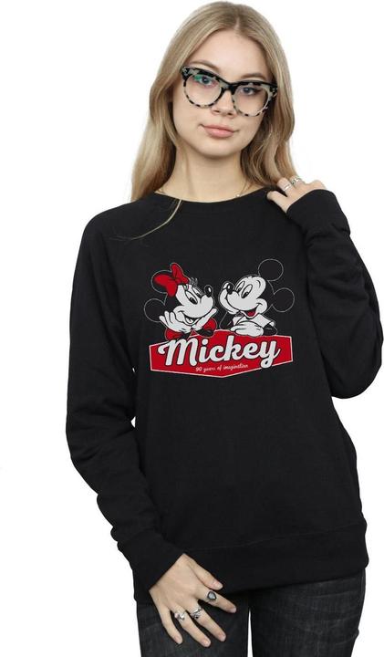 Actual product image Disney Womens/Ladies Mickie And Minnie 90 Years Sweatshirt (M)