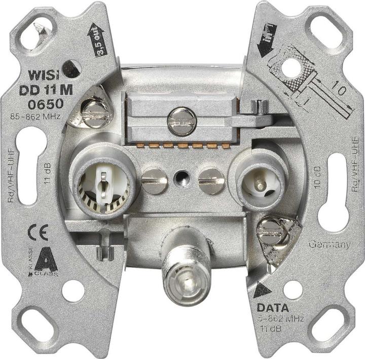 Produktbild WISI Antennendose DD 11M 0650 Multimediadose Durchgang 10dB (Antennendose)