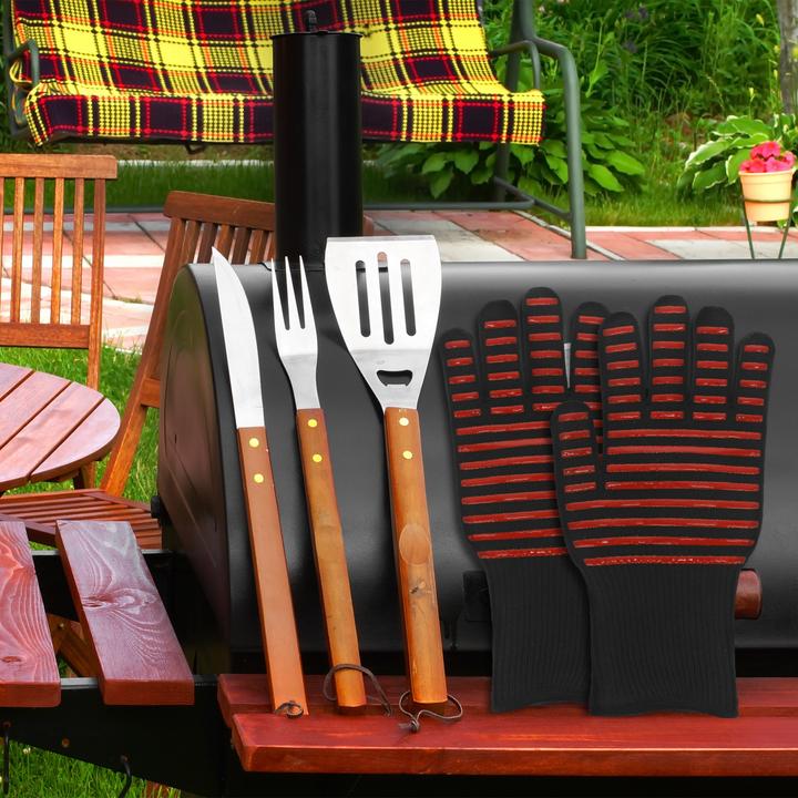 Produktbild Relaxdays Grillhandschuhe (Silikon)