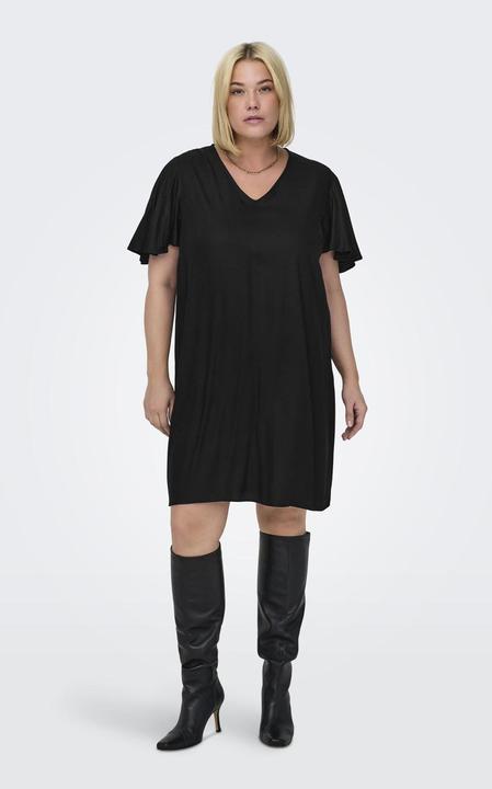 Produktbild Only Curvy V-Ausschnitt Kleid mit kurzen Ärmeln (44)