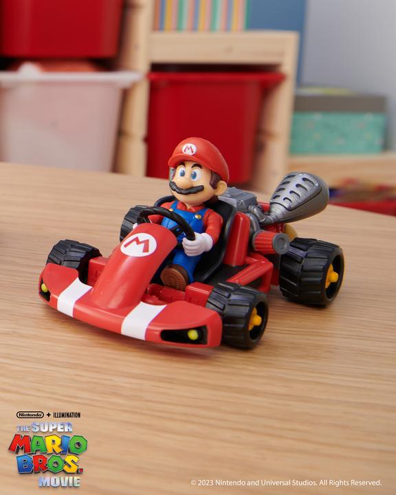Image du produit Jakks Pacific Super Mario Movie - Figure w/ Kart - Mario (6 cm) (417684)