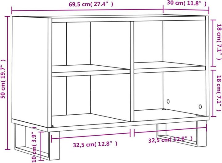 Actual product image VidaXL Mary (69.5 x 30 x 50 cm)