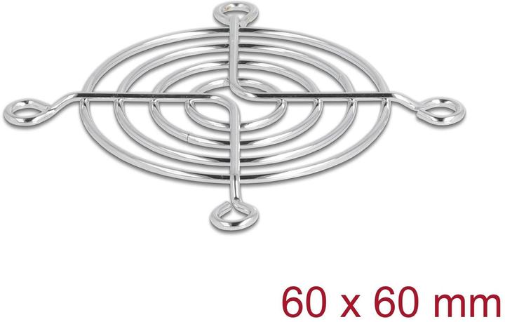 Actual product image Delock Lüftergitter 60 x 60 mm silber