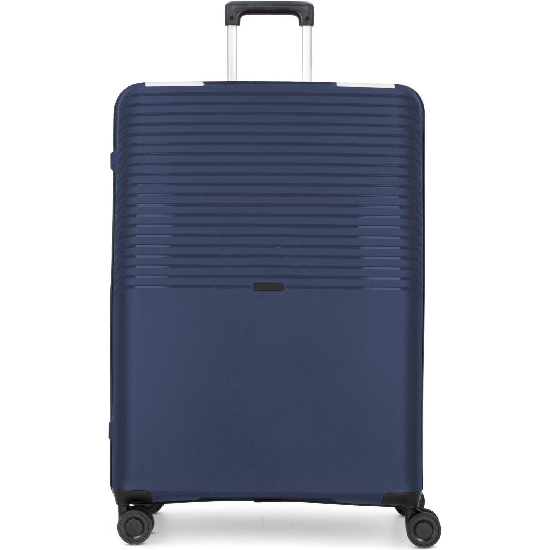 D&N, Koffer, Travel Line 4000 4-Rollen Trolley 76 cm, Blau, (100 l, XL (ab 115l))