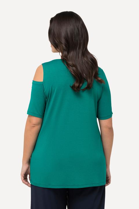 Produktbild Ulla Popken T-Shirt, Ziersteine, A-Linie, Cut-Outs, Halbarm (50, 52)
