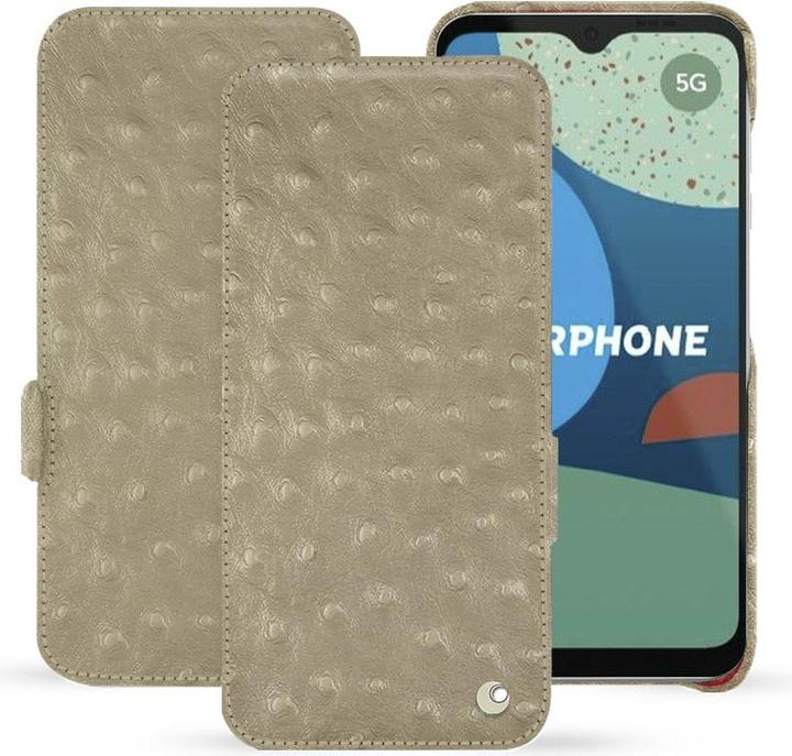 Actual product image Noreve Horizontal leather flap shell (Fairphone 4)