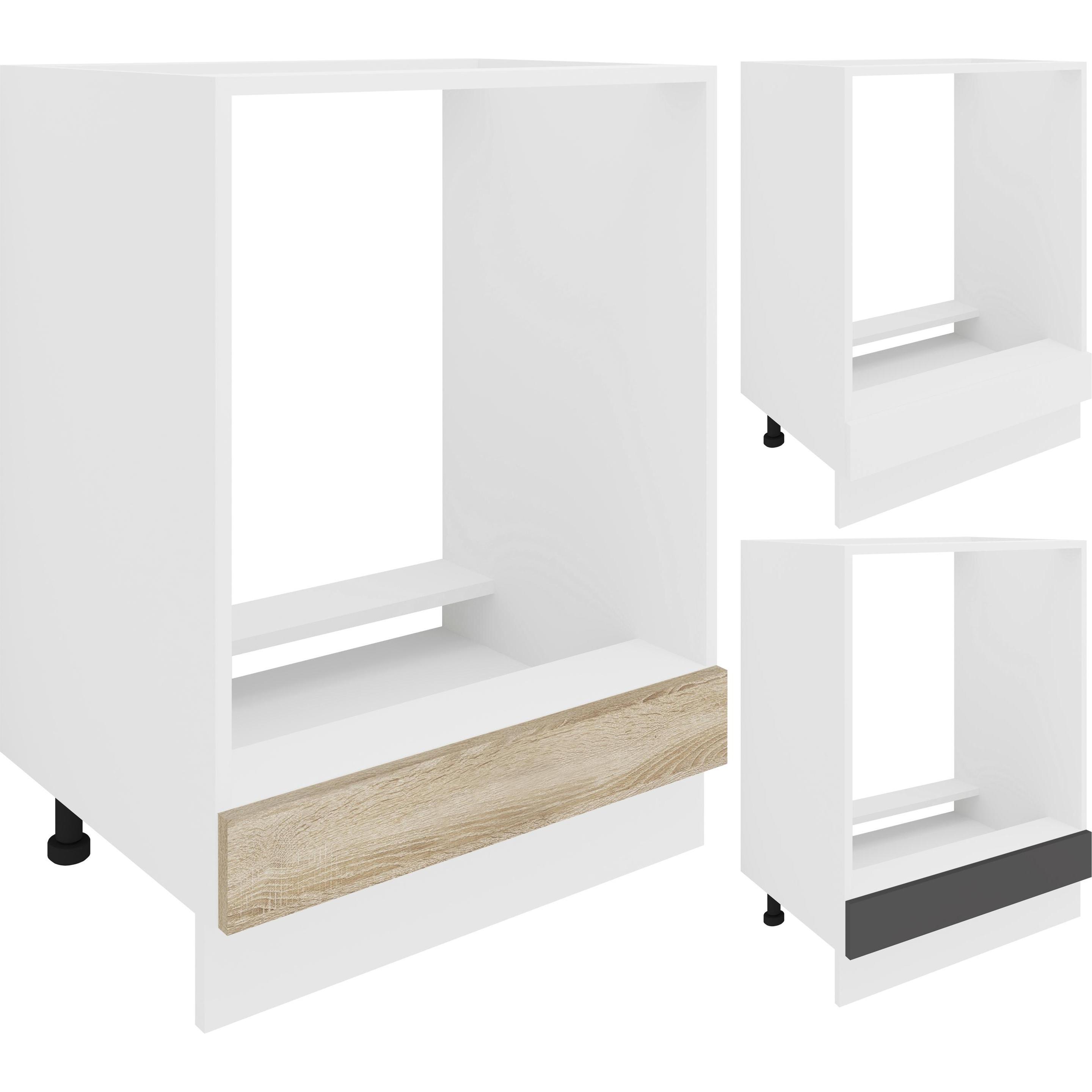 VCM, Regal, Ofenschrank Breite 60 cm Herdumbauschrank Herdschrank Backofenschrank Esilo (60 x 46 x 82 cm)