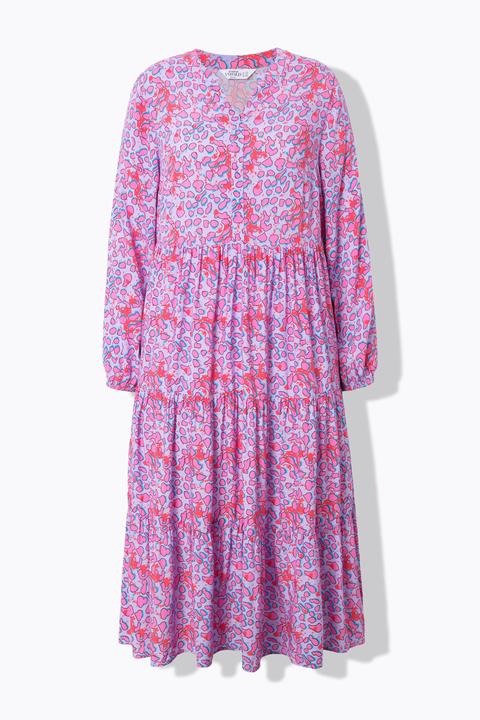 Image du produit Studio Untold Robe maxi à volants, motif léopard coloré (46, 48)