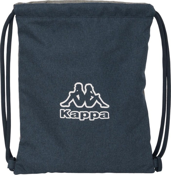 Produktbild Kappa Rucksacktasche mit Bändern Dark navy Grau Marineblau 35 x 40 x 1 cm