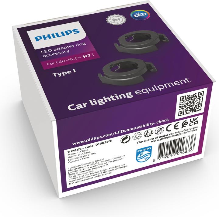 Produktbild Philips Kfz Lampenfassung 11179X2 Sockel PX26d Bauart (Kfz-Leuchtmittel) H7 (H7)