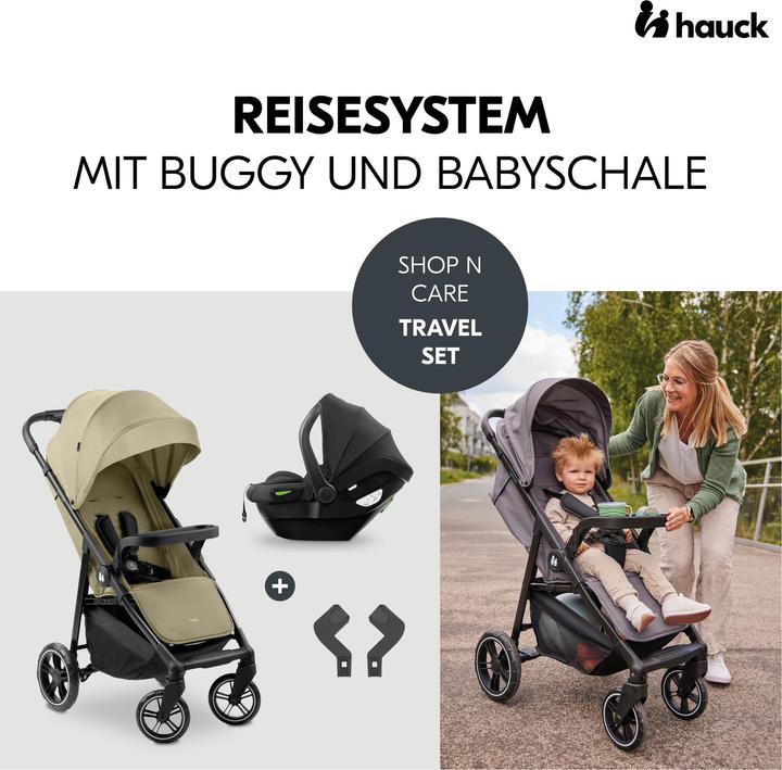 Actual product image Hauck Shop N Care Travel Set Olive