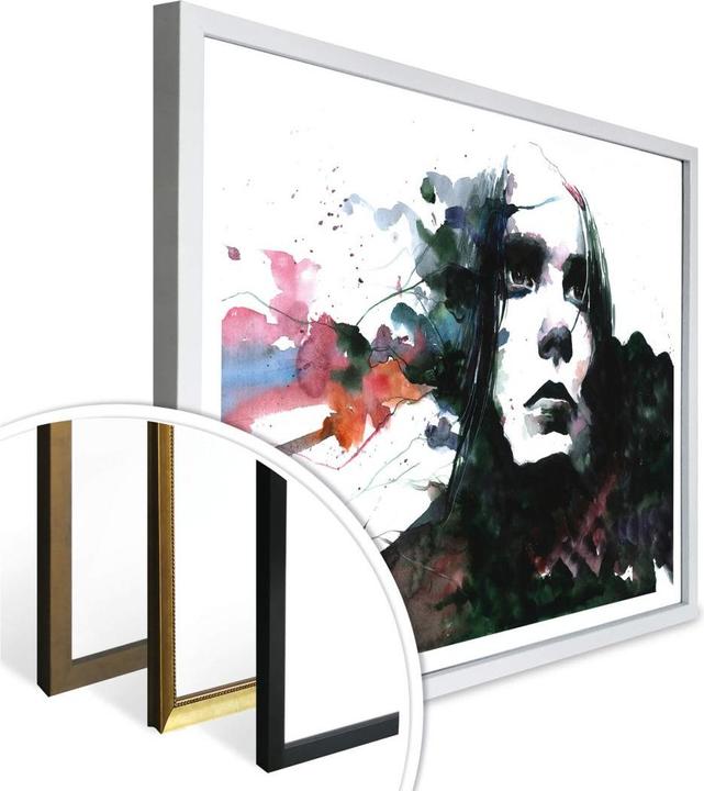 Actual product image Trenddeko Watercolour Face 01 (80 x 60 cm)