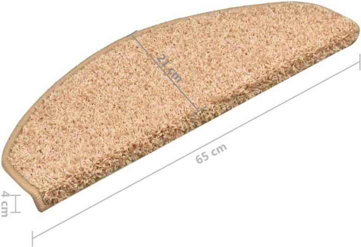 Immagine prodotto vidaXL Treppenmatte (65 x 21 cm)