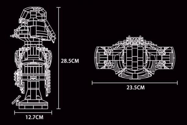 Actual product image Mould King Darth Vader