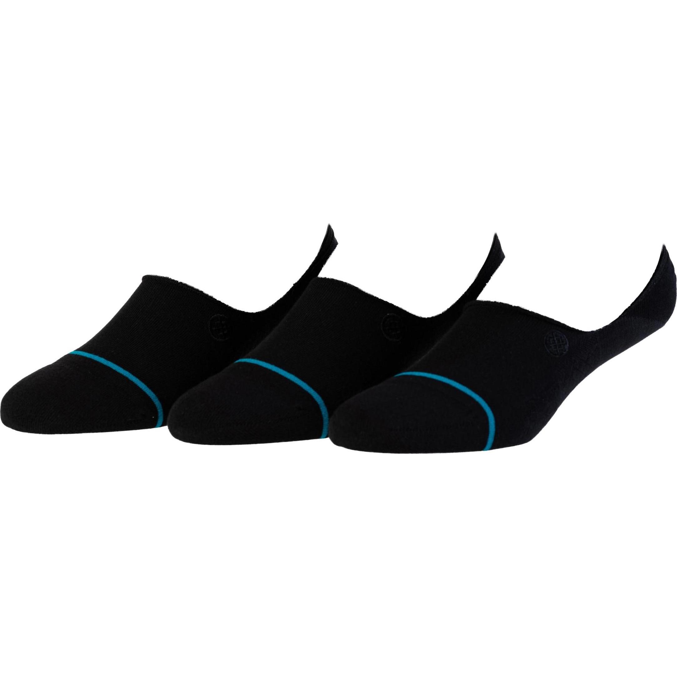 Thumbnail - Stance, Herren, Socken, Socken Icon No Show Schwarz 3er-Pack, Schwarz, (3er Pack, 35 - 37)