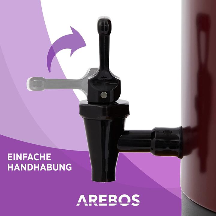 Produktbild Arebos Einkochautomat 1800 W 28L in Rot (28 l)