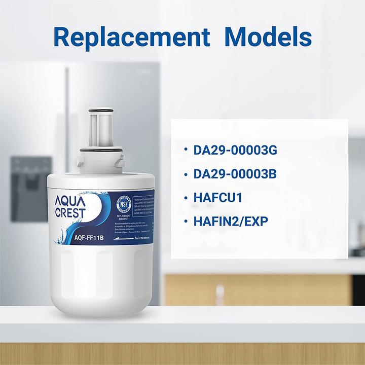 Actual product image Aqua crest Refrigerator Water Filter Compatible with Samsung Aqua Pure Plus (3 x)