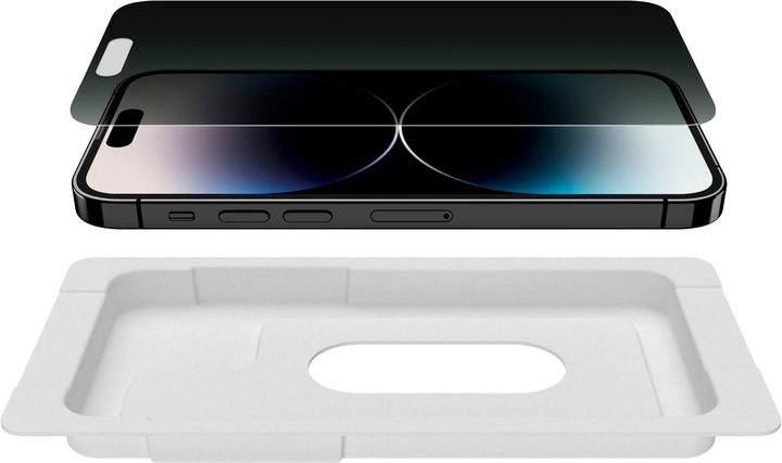 Actual product image Belkin ScreenForce TemperedGlass antiba.priv.iPhone14Pro OVA115zz (1 Piece, Apple iPhone 14 Pro)