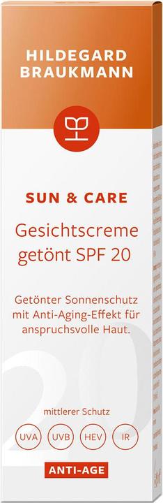 Produktbild Hildegard Braukmann sun & care Gesichtscreme getönt SPF 20 (Sonnencreme Gesicht, SPF 20, 50 ml)