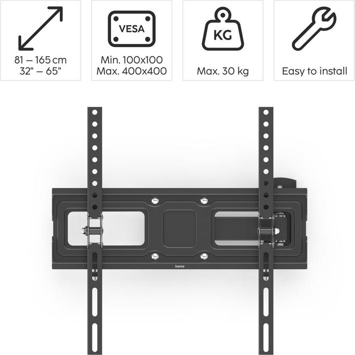 Actual product image Hama TV wall bracket (Wall, 65", 30 kg)