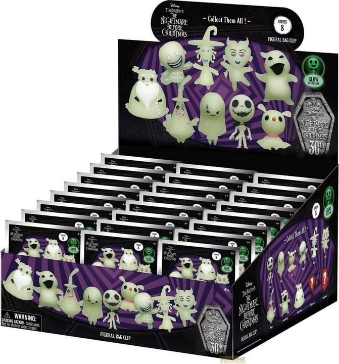 Immagine prodotto Monogram Nightmare Before Christmas 3D PVC-Taschenanhänger Glow in the Dark Serie 8 Display (24)