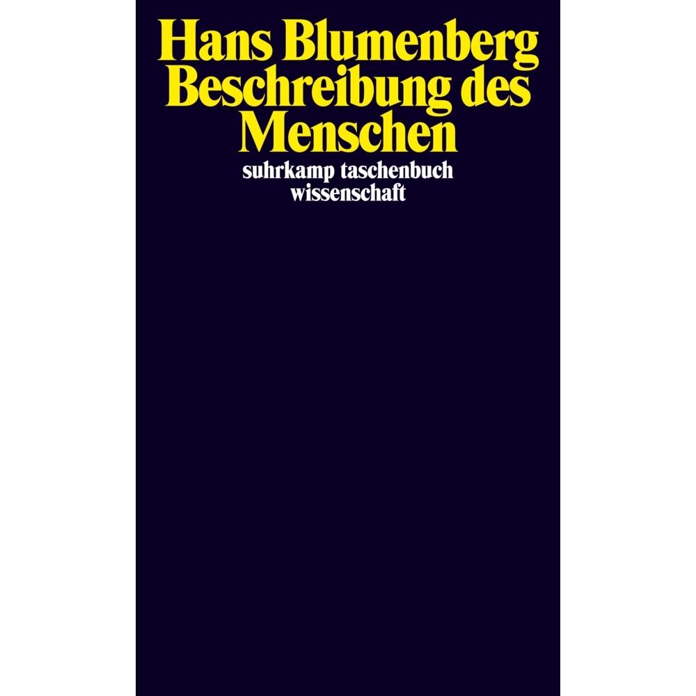 Beschreibung des Menschen, Fachbücher von Hans Blumenberg