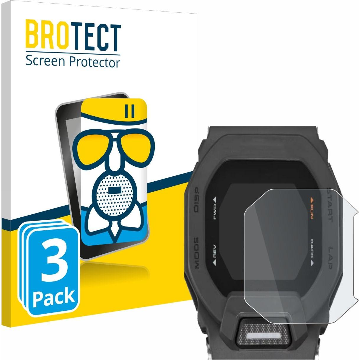 BROTECT AirGlass Panzerglasfolie Schutzglas Matt, Smartwatch Schutzfolie, Grau