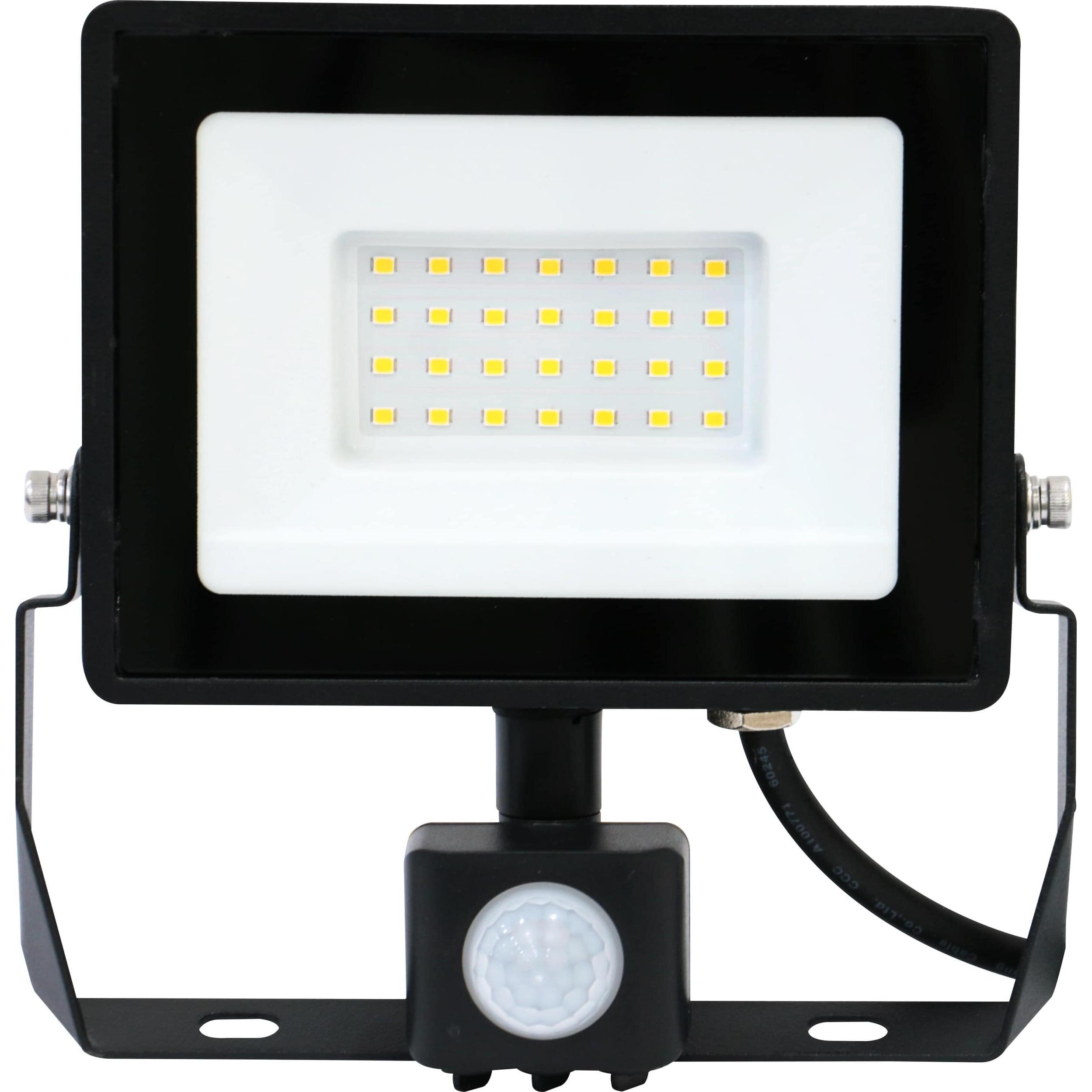 Thumbnail - Blulaxa, Fassadenbeleuchtung, LED-Fluter mit Bewegungsmelder, EEK: F, 30W, 2500lm, 4000K, schwarz (2500 lm)