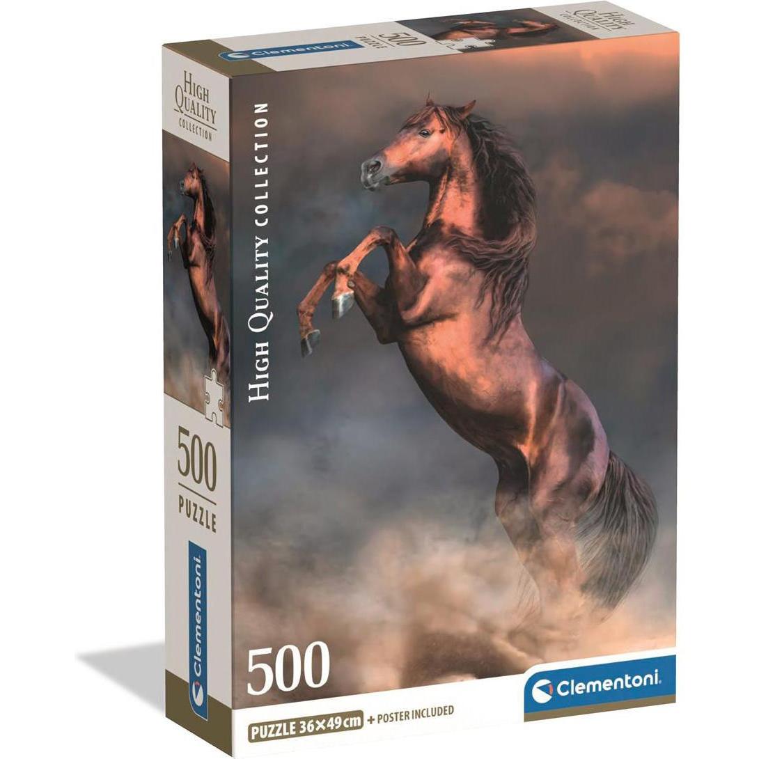 Clementoni Rosso/Multicolore 500 Pcs Cb Hqc Wild Red Stallion (500 Pezzi)