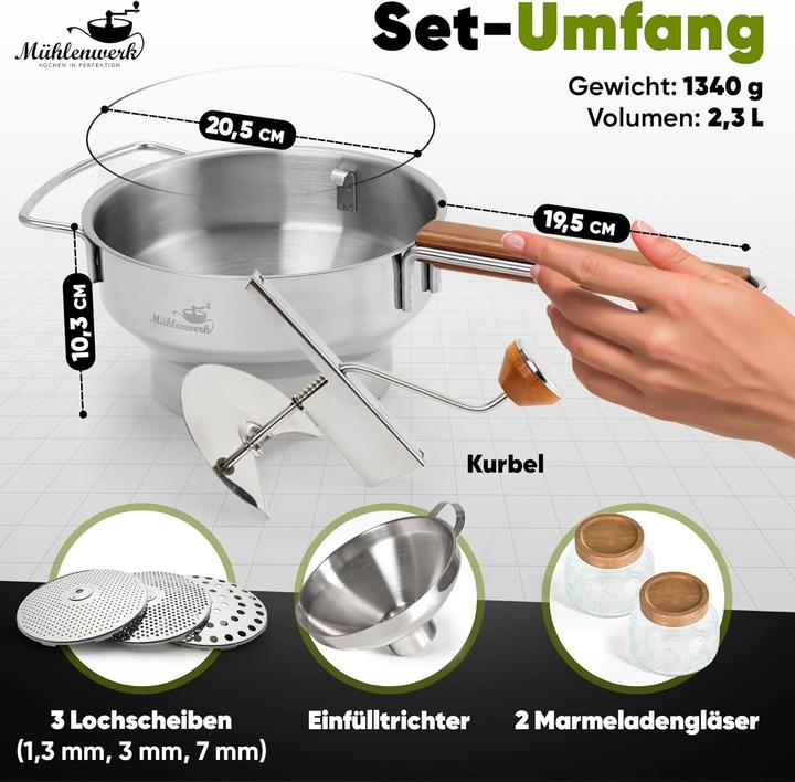 Produktbild Mühlenwerk Passiermühle-Set