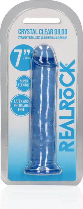 Productafbeelding RealRock Rechte Realistische Dildo met Zuignap - 7" / 18