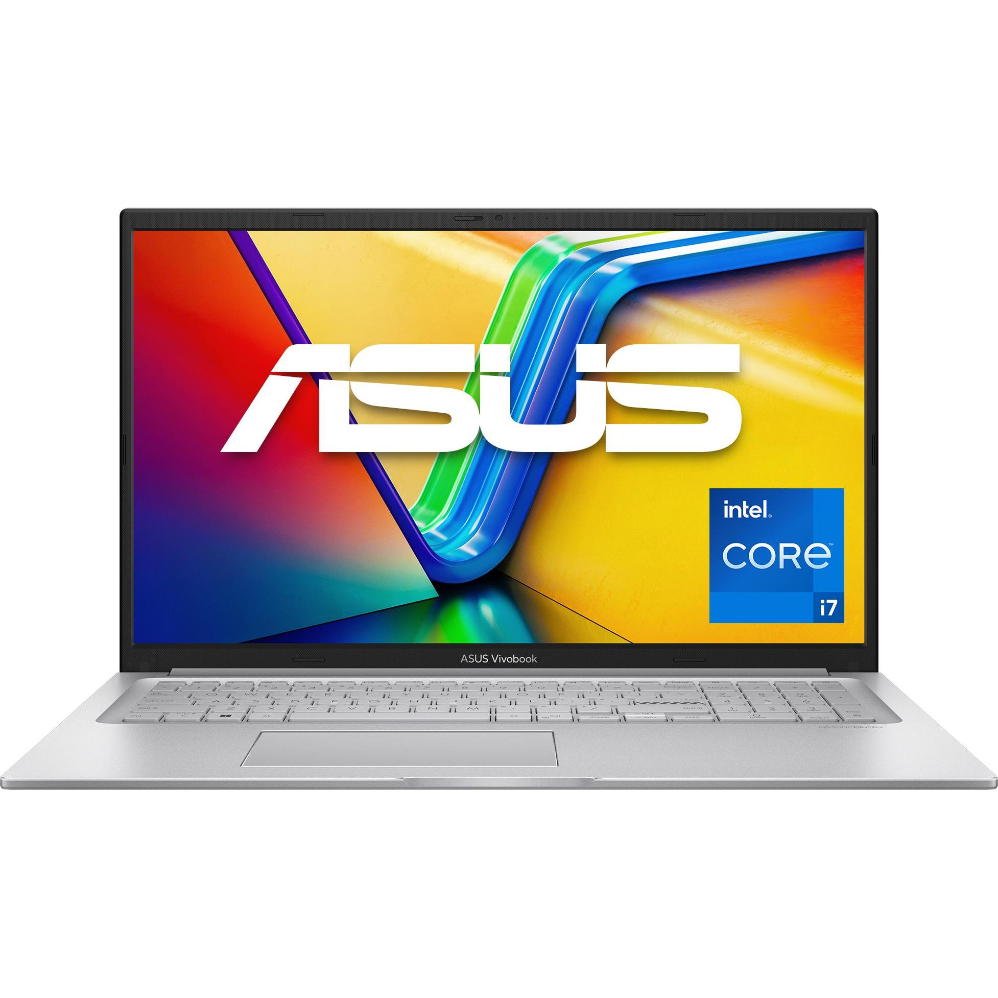 ASUS VivoBook 17 (17.30", 1000 GB, 16 GB, DE, Intel Core i7-1355U), Notebook, Silber
