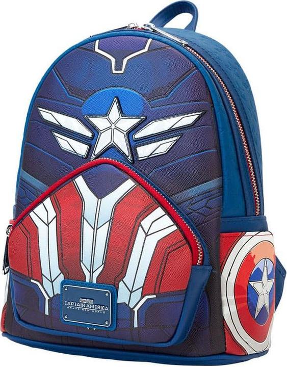 Actual product image Loungefly Marvel Captain America Brave New World backpack 26cm