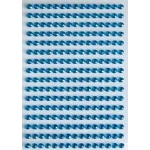 Brewis Blaue selbstklebende Strasssteine ​​6mm 140 Stk