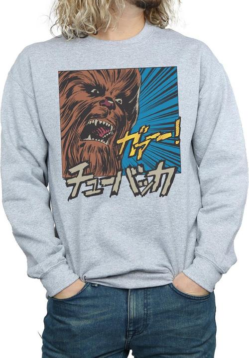 Actual product image Star Wars Mens Chewbacca Roar Pop Art Sweatshirt (M)