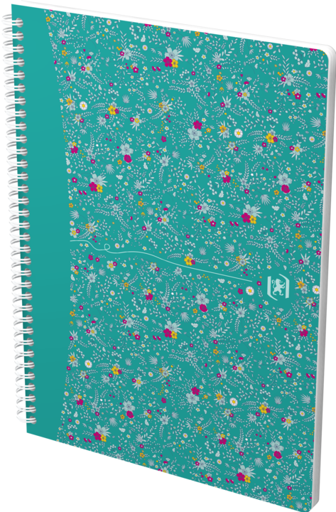 Produktbild Oxford FORME FLORAL - Spiralbuch (B5, Kariert, Harter Einband)
