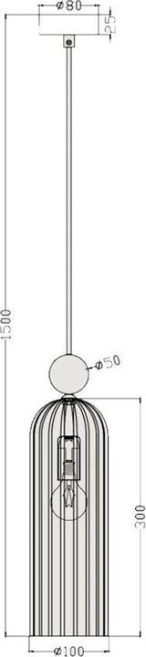 Image du produit Light Prestige PENDANT LIGHT PIEGA E14 LP-939/1P WHITE (E14)