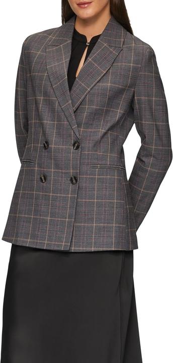 Actual product image s.Oliver Indoor-Jacke Doppelreihiger Karo-Blazer im Slim Fit (44)