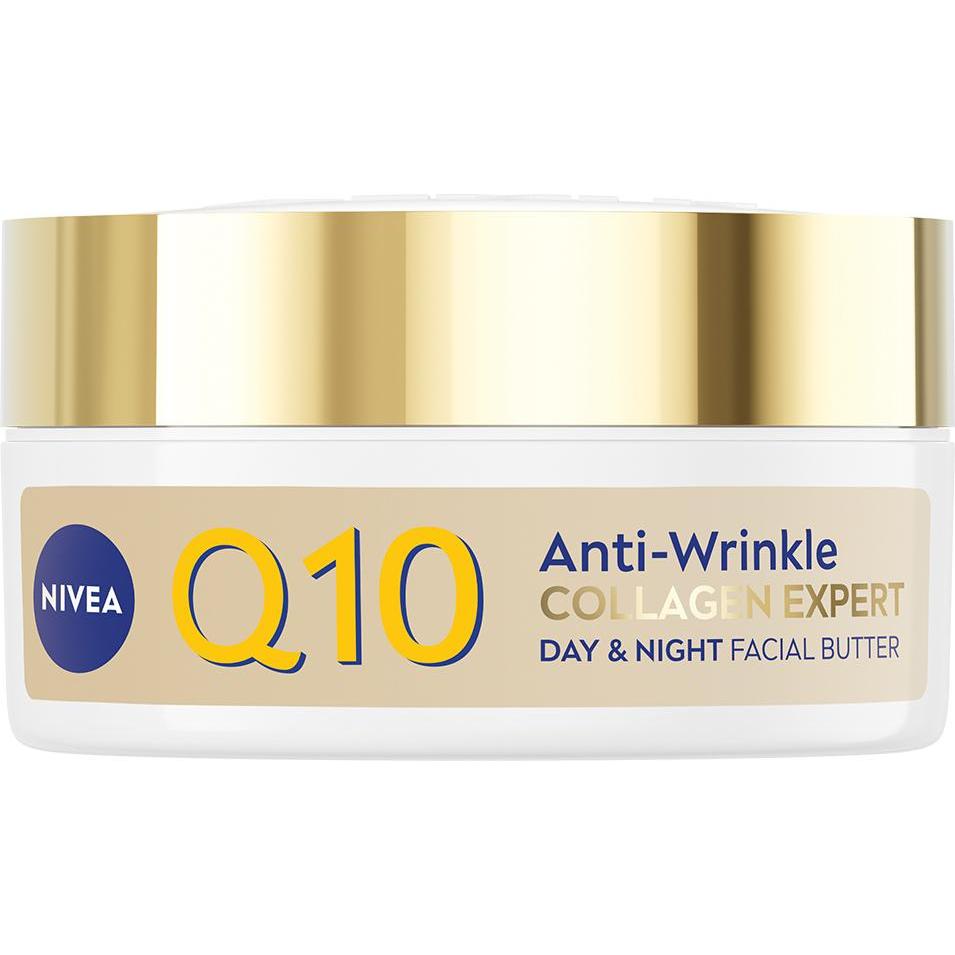 NIVEA, Crema viso, Double Boost Facial Butter (50 ml, Crema da giorno, Crema notte)