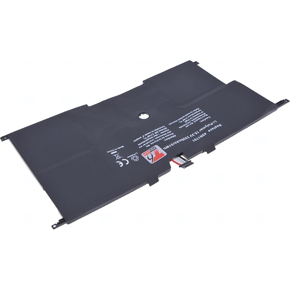 T6 Power Batterie Lenovo ThinkPad X1 Carbon 2nd, 3rd Gen,,, 8cell, Li-Pol (8 cubicoli, 3350 mAh), Batteria per notebook, Nero