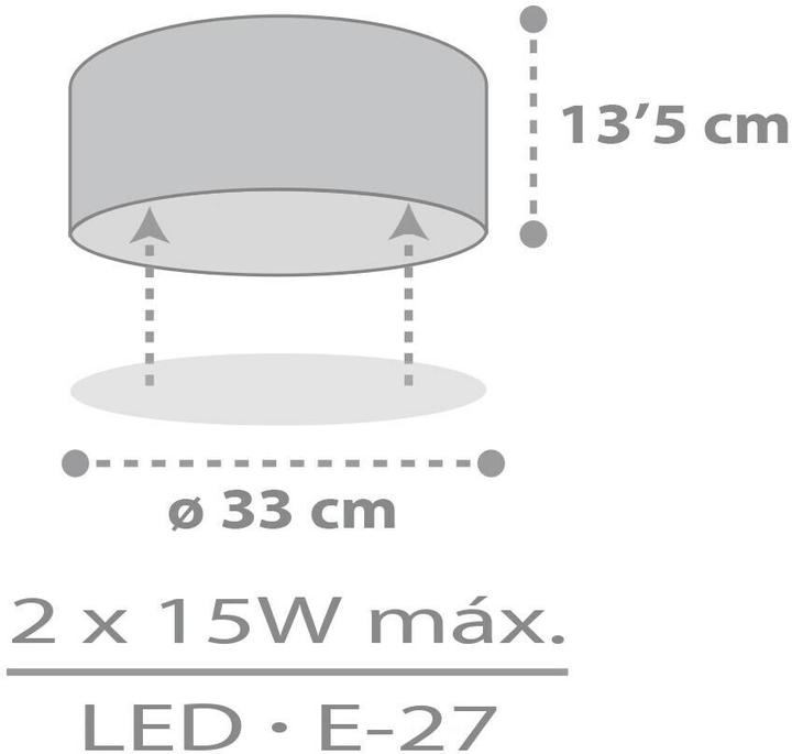 Produktbild Dalber Deckenlampe Color Light Grey (E27)