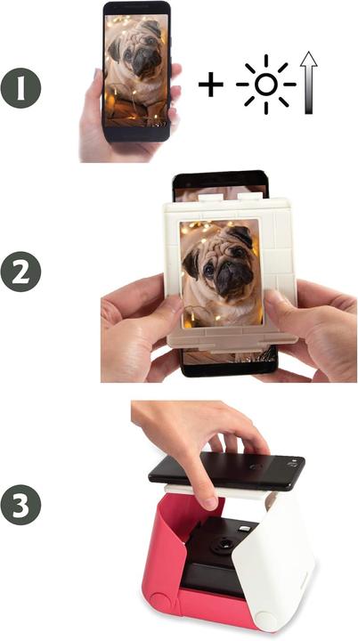 Produktbild KiiPix Jet Black Mobiler Fotodrucker (Laser, Farbe)