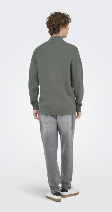 Produktbild Only & Sons Onsphil Reg 12 Struc Half Zip Knit Noos (XS)