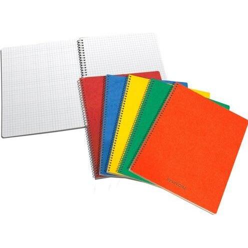 Aurora, Heft + Block, Notizbuch Spiralbindung 210 x 148 mm Kariert Pappe Farbig sortiert (A5, Kariert)
